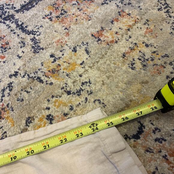 Rachel Roy 100% Linen Cream Cargo Casual Utility Resort Pants Size XL - Picture 8 of 8